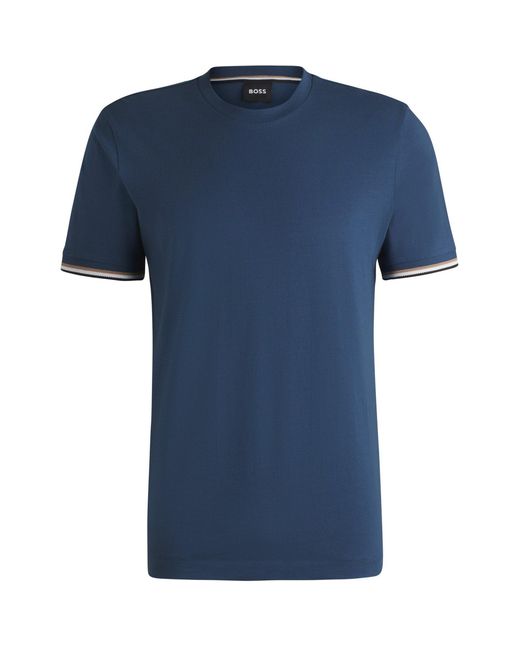 Boss Blue Hbb Thompson 04 Premium Cotton T-Shirt for men