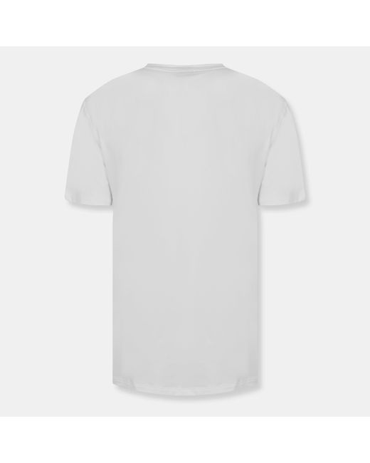 Boss White Short Sleeve Performance Gym Top for men