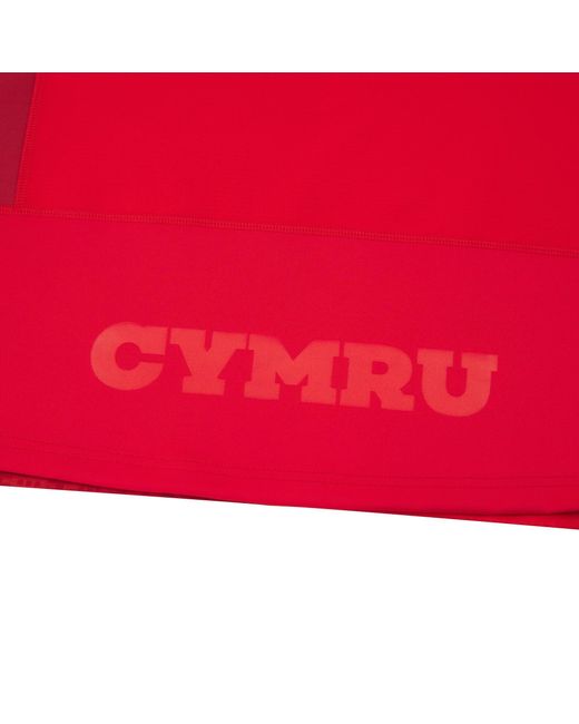 MACRON Red Wales Rugby Authetic Home Shirt 2025 Adults for men