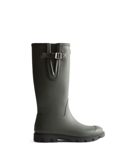 Hunter Black Field Downpour Adjustable Boot for men