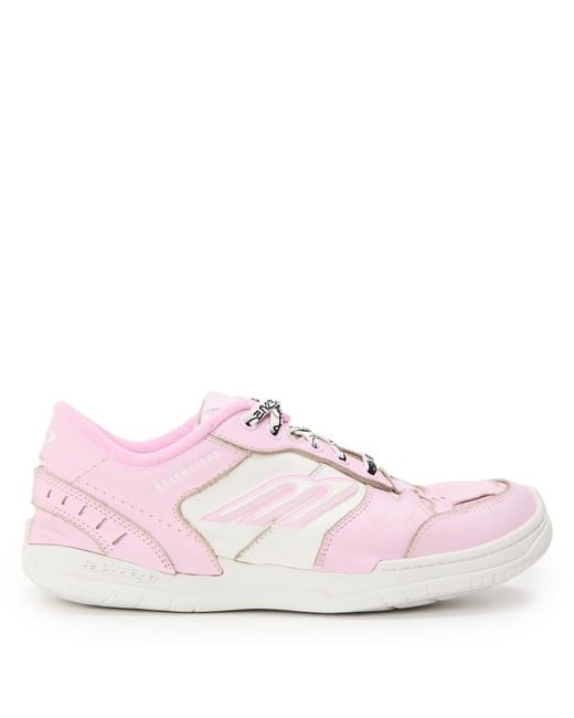 Balenciaga Pink Hamptons Medium Worn-out Sneaker