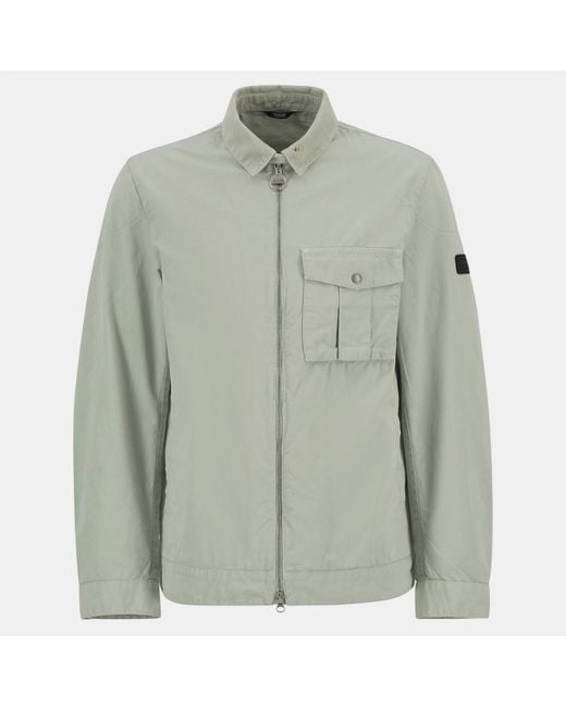 Barbour Green B.Intense Tarnett Structured Zip Harrington Jacket for men