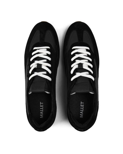 Mallet Black Low-Top Trainers for men