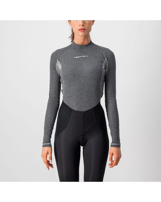 Castelli Gray Long-Sleeve Cycling Jersey