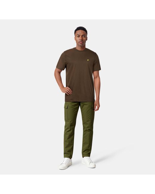 Lyle & Scott Brown Basic Logo T Shirt for men