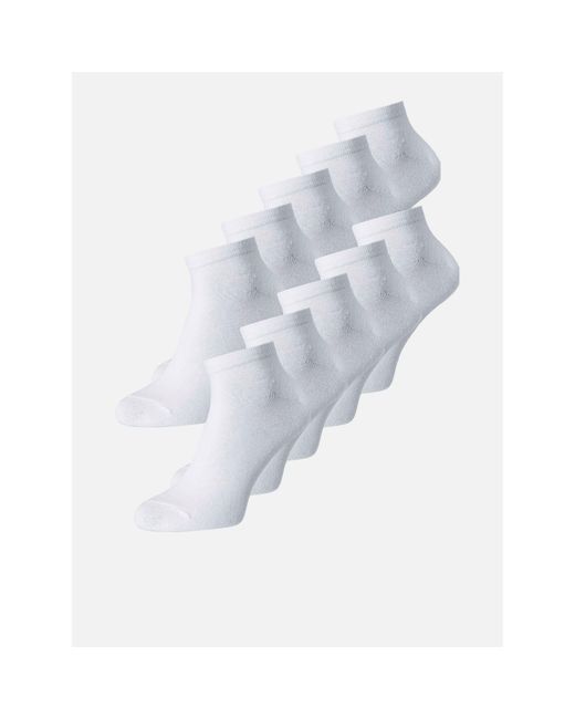 Jack & Jones White Trainer Ankle Socks for men