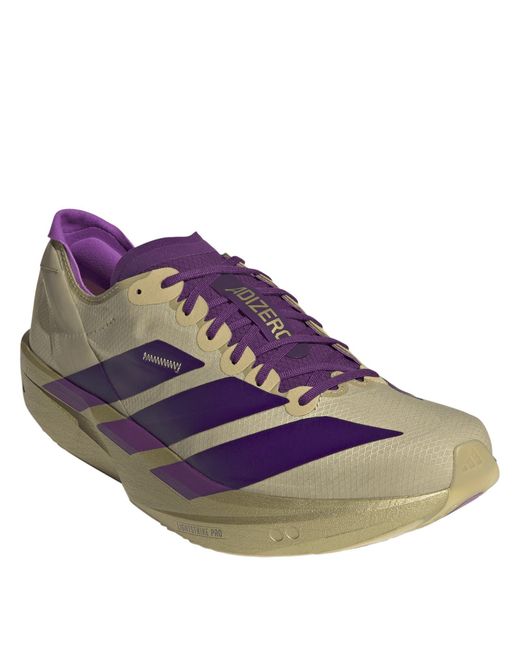Adidas Blue Adizero Takumi Sen Fast Running Shoes for men