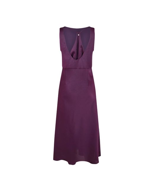 Boss Purple Dress With Cut Out Detailing