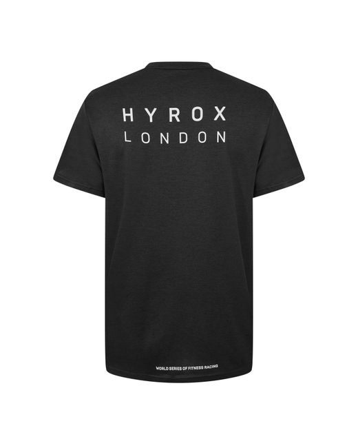 PUMA Black Hyrox City Short Sleeve Performance Gym Top for men