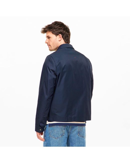 Gieves & Hawkes Blue Harrington Jacket for men