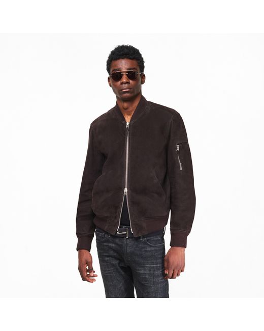 Tom Ford Black Light Suede Bomber for men