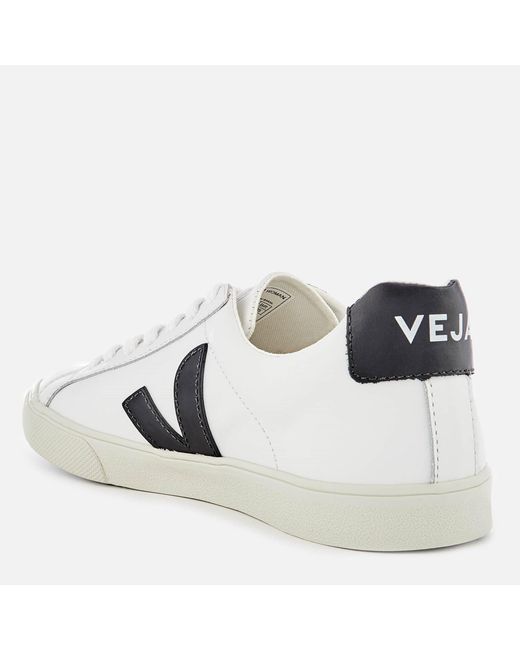 Veja White Esplar Leather Court Trainers