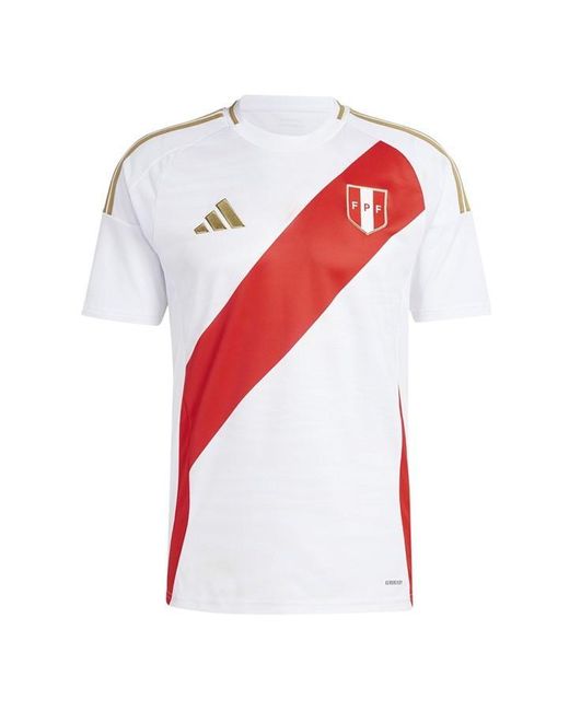 Adidas Red Peru Home Shirt 2024 Adults for men