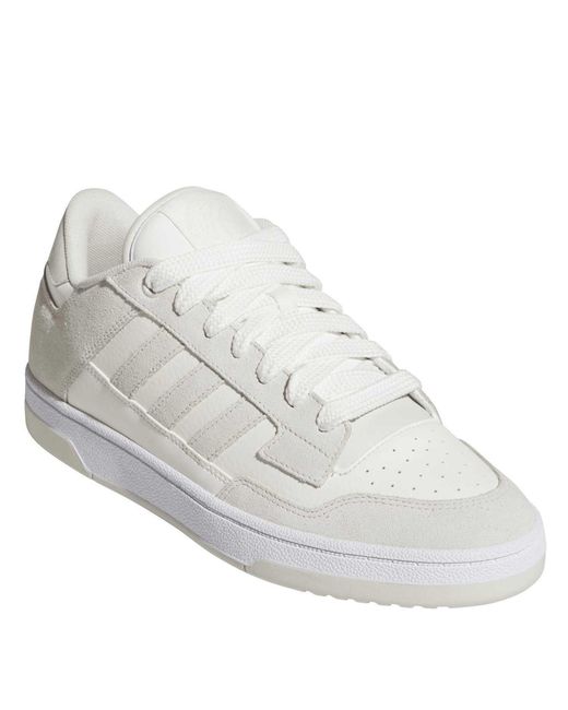 Adidas White Rapid Court Low Trainers for men