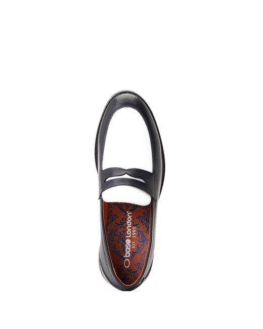 Base London Blue Sid Penny Loafer for men