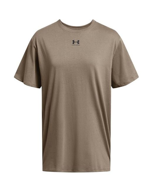 Under Armour Brown Campus Oversize Short Sleeve