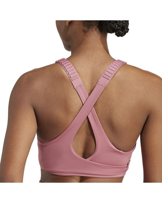 Adidas Purple Non Wired High Impact Sports Bra