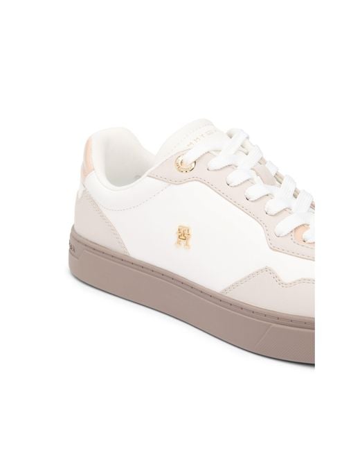 Tommy Hilfiger White Cupsole Low-Top Trainers