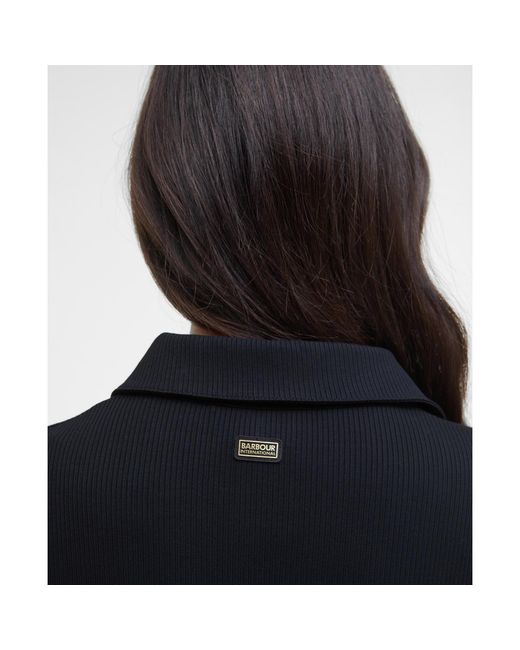 Barbour Blue Chloe Ribbed Top