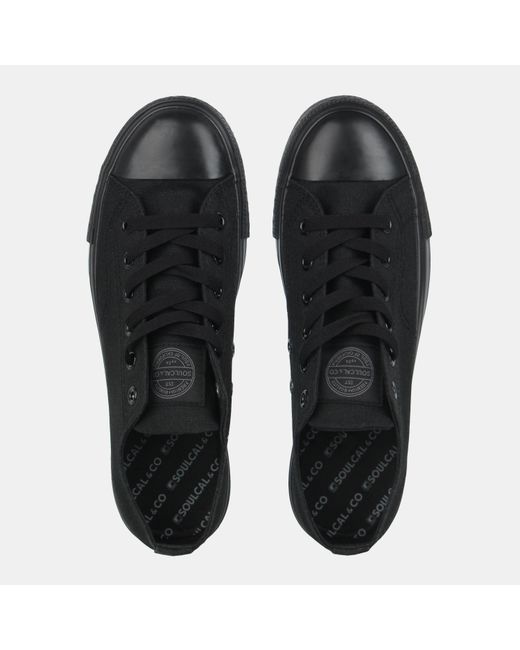 SoulCal & Co California Black Canvas Low Ladies Canvas Shoes