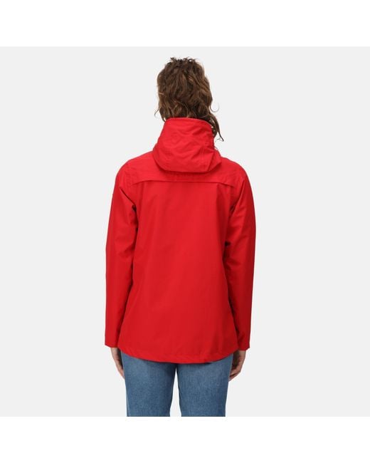 Regatta Red Bayarma Breathable Long Sleeve Waterproof Jacket
