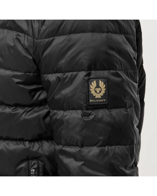 Belstaff Black Waterproof Quilted Short Puffer Jacket for men