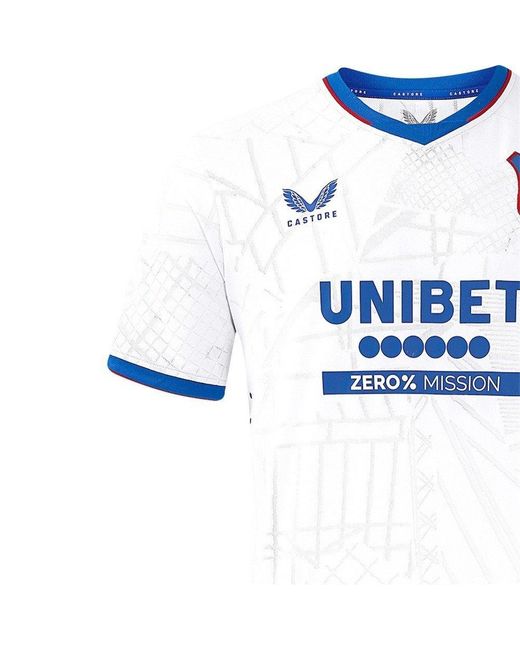 Castore White Rangers Authentic Away Shirt 2024 2025