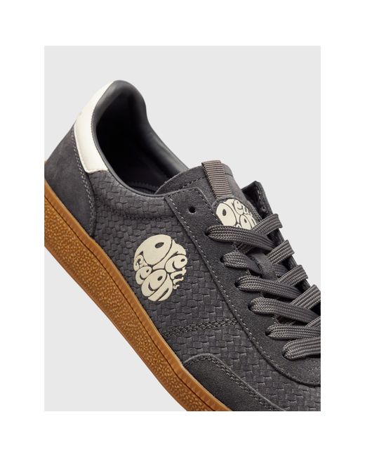 Pretty Green Gray Low-Top Trainers for men
