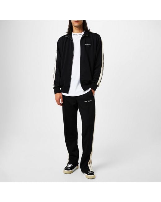 Palm Angels Black Classic Tracksuit Jacket for men