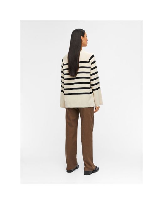 Object Black Ester Knit Crew Neck Jumper