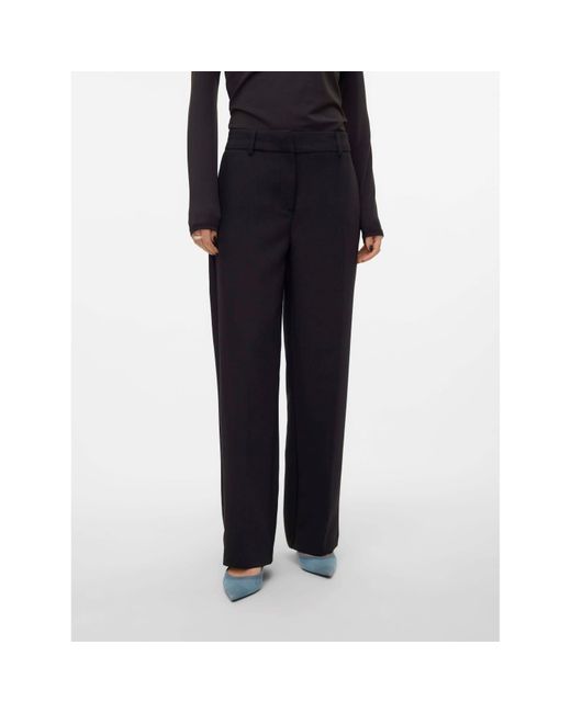 Vero Moda Black Straight Leg Trousers