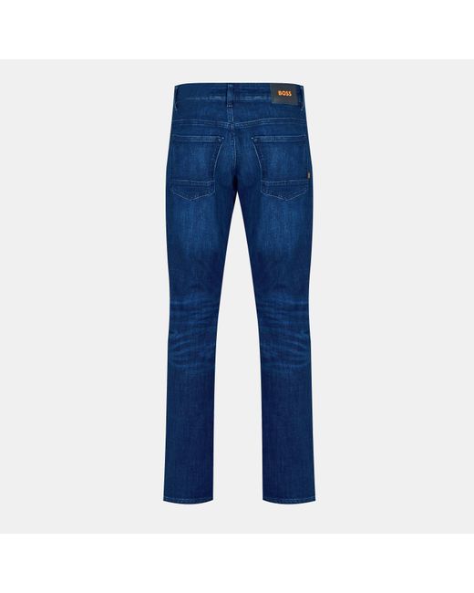 Boss Blue Delaware Slim Fit Jeans for men