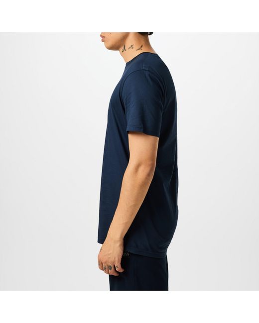 Boss Blue Bodywear Short Sleeve T-Shirt With Logo Print Detail for men