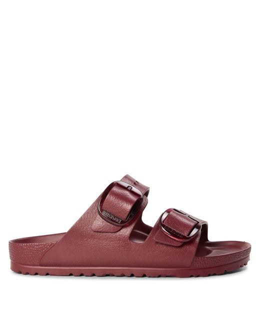Birkenstock Red Arizona Big Buckle Sandals