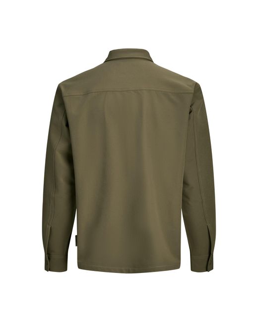 Jack & Jones Green Commute Overshirt for men