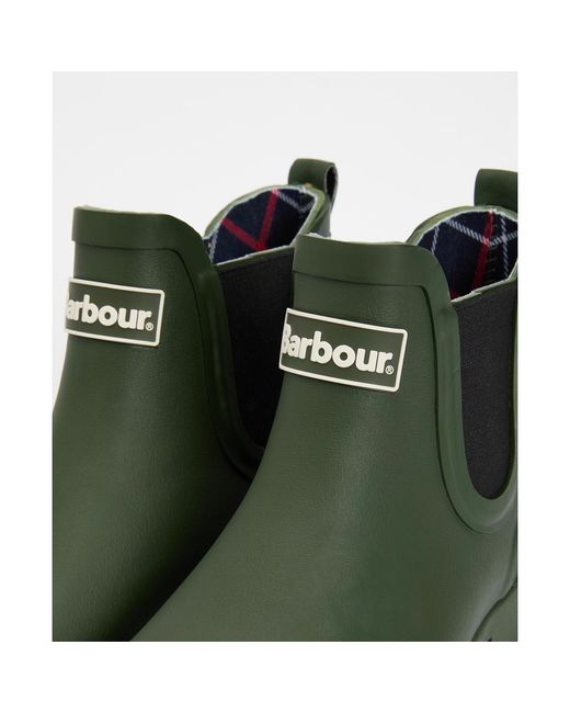 Barbour Green Wilton Chelsea Wellington Boots