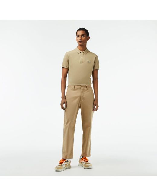 Lacoste Natural Skinny Fit Stretch Cotton Chinos for men