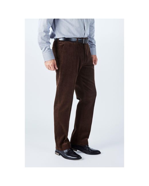 Harvey and Jones Black Driver Corduroy Trouser for men
