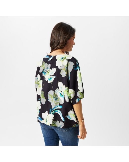 Biba Blue Woven T-Shirt