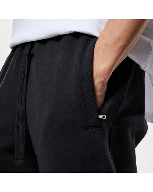 TELA CRUZ Black Studio Closed Hem Fleece Joggers for men