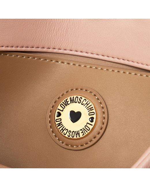 Love Moschino Pink Softy Bow Faux Leather Shoulder Bag