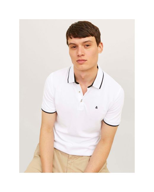 Jack & Jones Blue Paulos Pack Short Sleeve Polo Shirt for men