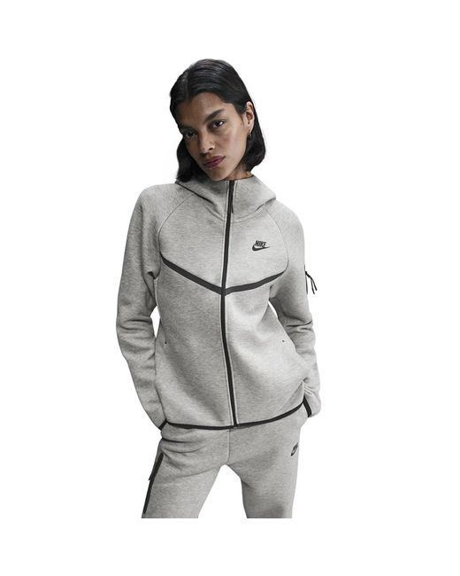 Nike Gray Tech Fleece Zip Hoodie