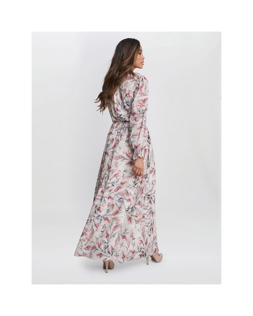 Gina Bacconi Multicolor Thea Sheered Long Sleeve Dress