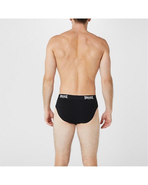 Lonsdale Black 2Pk Brief for men
