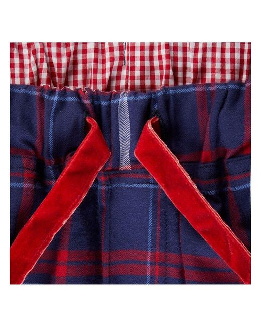 Lounge Blue Ladies Organic Brushed Cotton Lounge Trousers