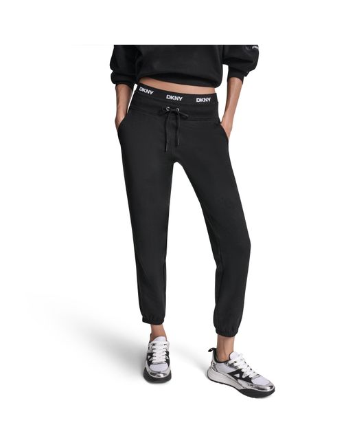 DKNY Black Slim Fit Jogging Bottoms