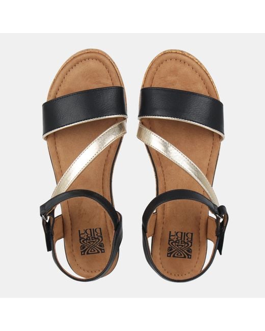 Biba Black Wedge Sandal