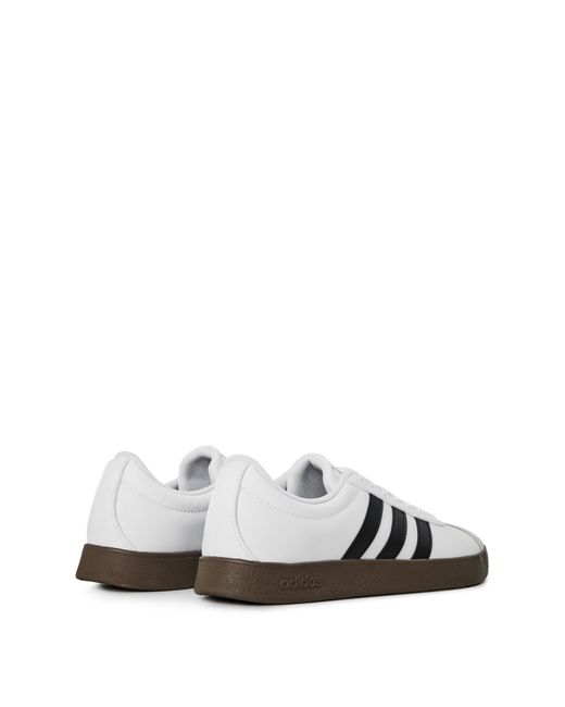 Adidas White Vl Court Base Shoes