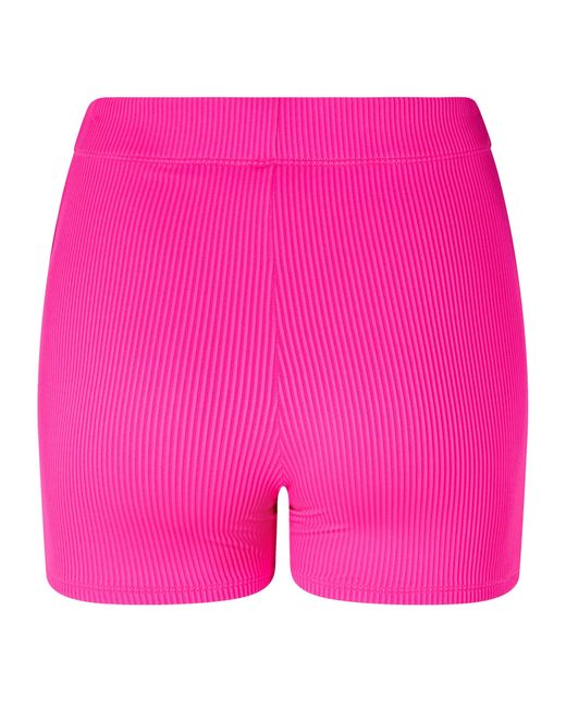 PUMA Purple Ribbed Booty Shorts